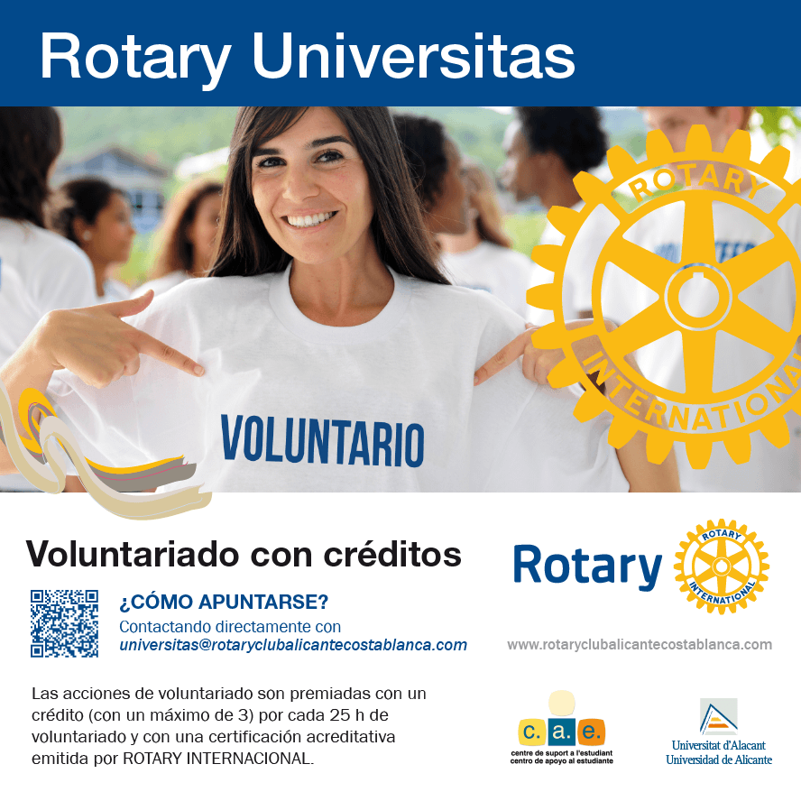 Lanzado el proyecto Rotary Universitas en la UA!