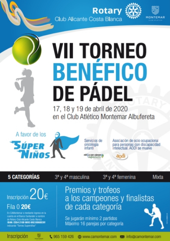 VII Torneo Benéfico de Padel a favor de los Súper Niños