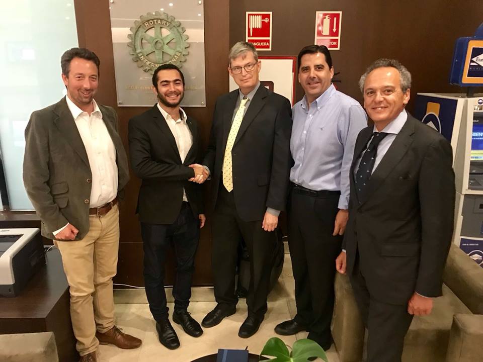 Nos visita Ben Omar Mohamed, Presidente 2018 2019 del Rotaract Club de Alicante