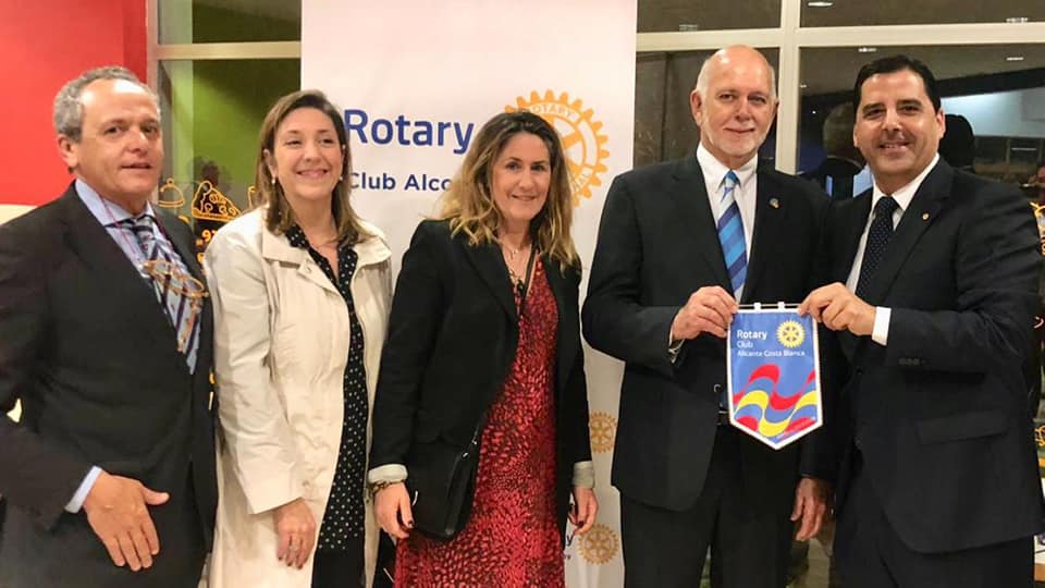 Con Barry Rassin, Presidente de Rotary Internacional