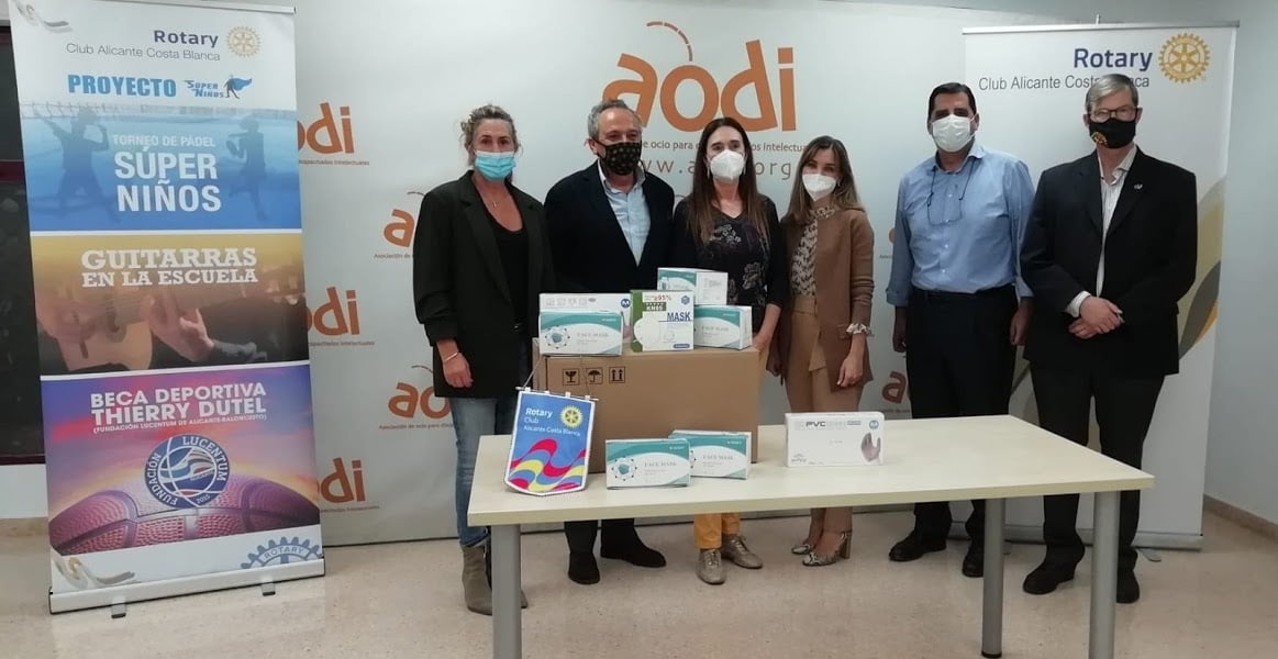 500 mascarillas y guantes protectores del covid-19 para AODI